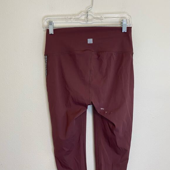 Vuori High Rise Racer Side Stripe Dusty Rose Leggings Size Medium - Picture 5 of 9
